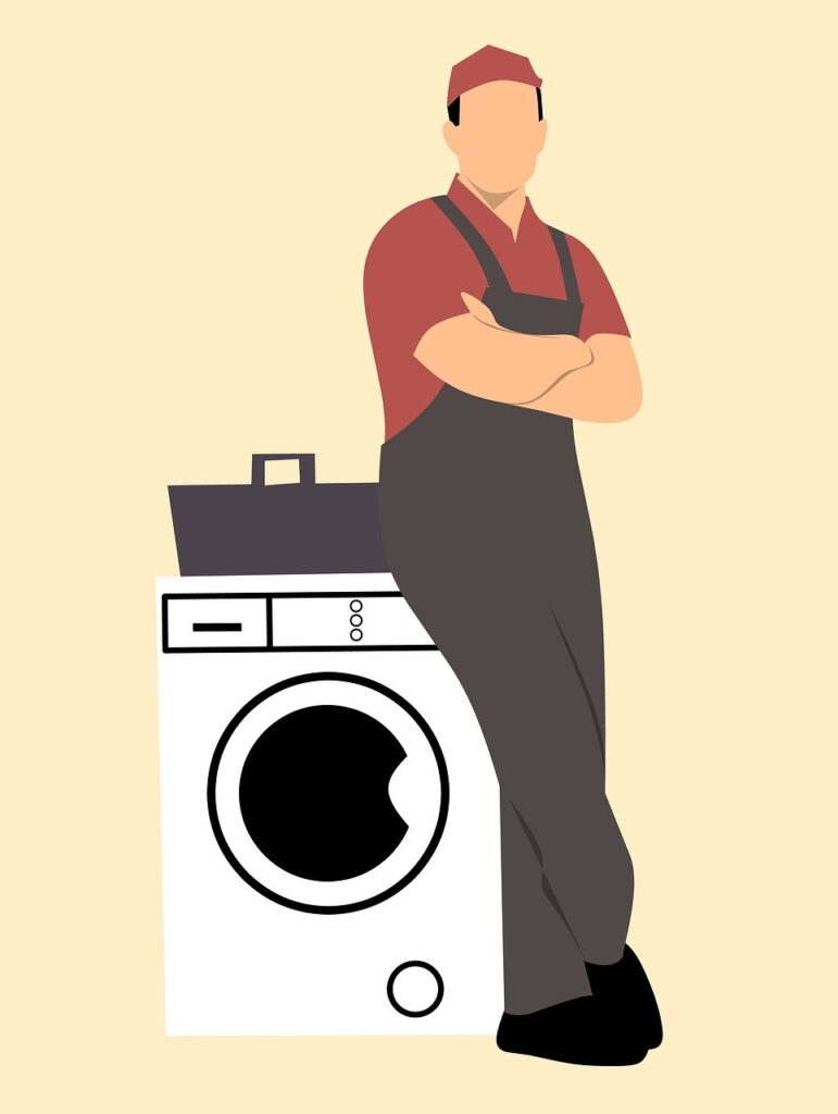 washing machine problems repair man