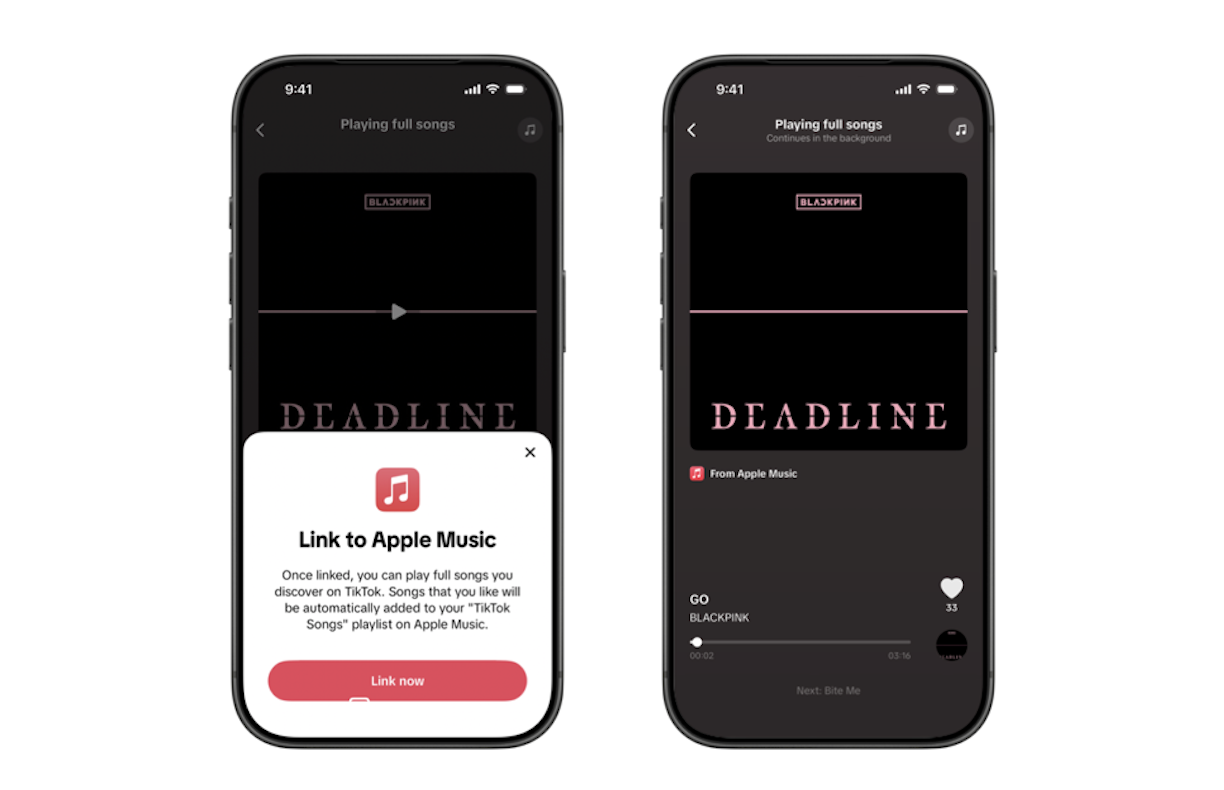 TikTok Introduces Apple Music Integration