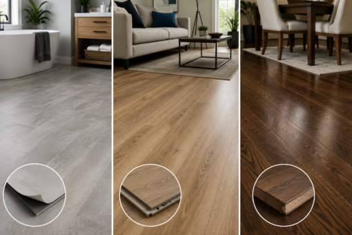 Flooring Types Compared Vinyl vs Laminate vs Hardwood